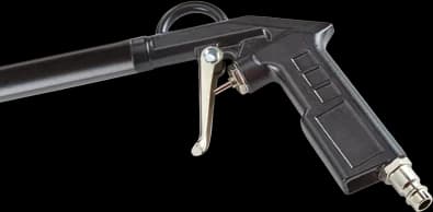 Turbo Cleaner pneumatic gun with quick-release fitting for compressor connection